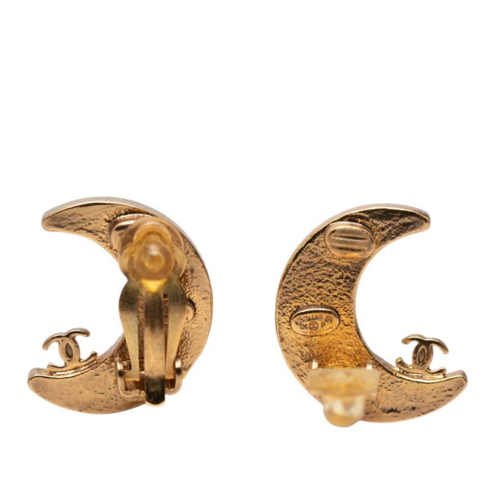 Chanel Cc Logo Clip-On Earrings Metal #247198C99B - Picture 3 of 4